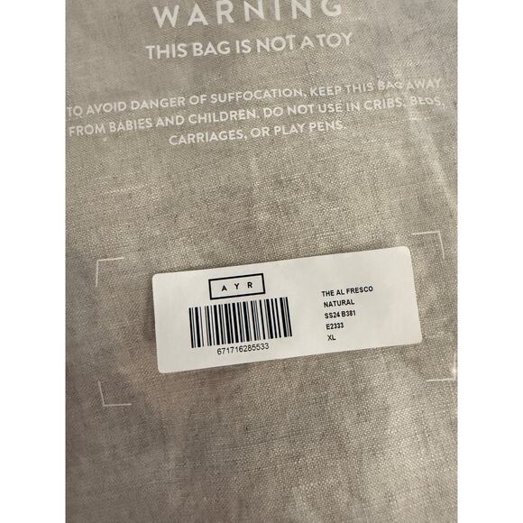 AYR The Alfresco Natural Linen Beige Wide Leg Casual Lightweight Pants Size XL - Picture 12 of 13